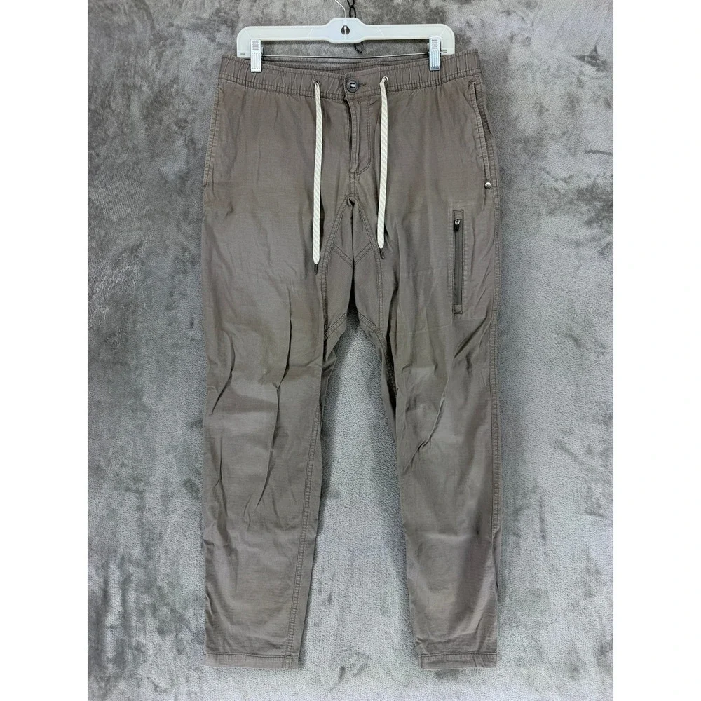 Vuori Ripstop Climber Pant Mens Large V412 Dark Oregano Tapered EUC